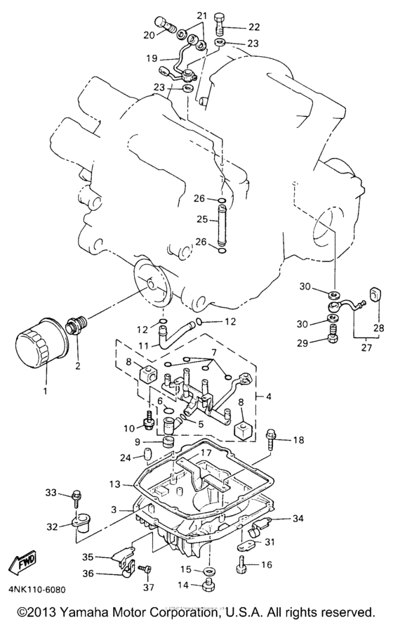 XVZ13AH Масляный фильтр