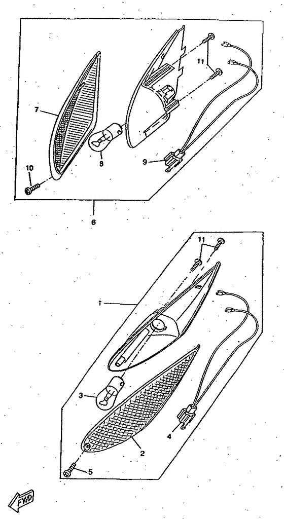 CW50RSX Поворотники