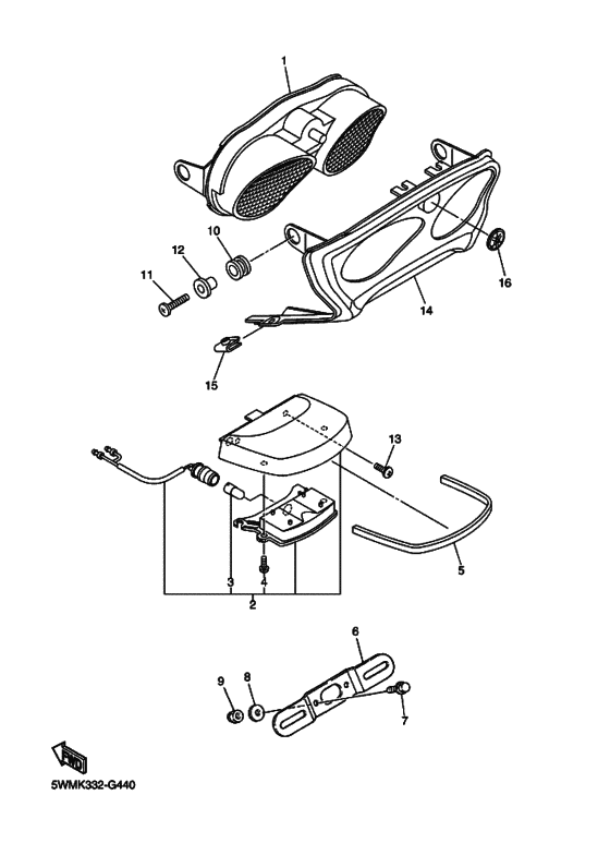 Taillight unit ass`y