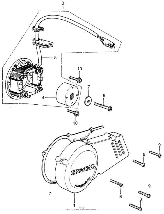 Alternator + left crankcasecover
