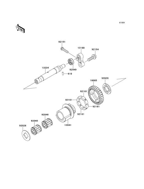 ZX1000 Валансирный вал