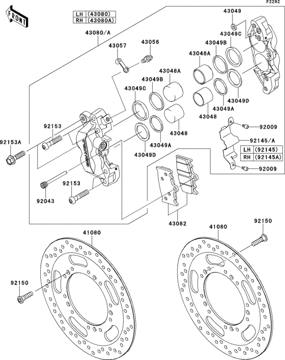  Передний тормоз