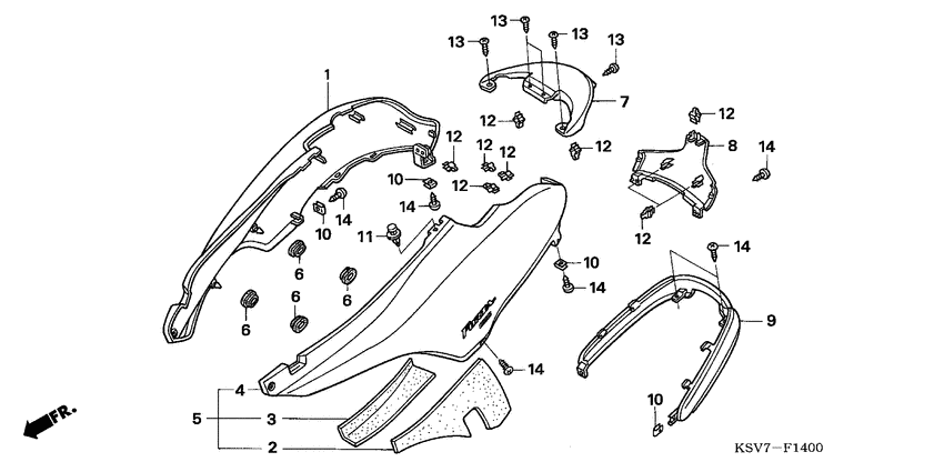 NSS250EX Крышка корпуса