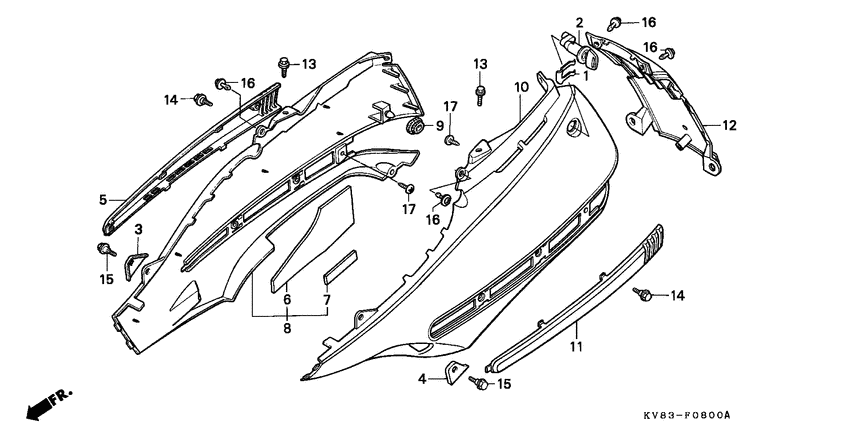 Protection steering plate rear