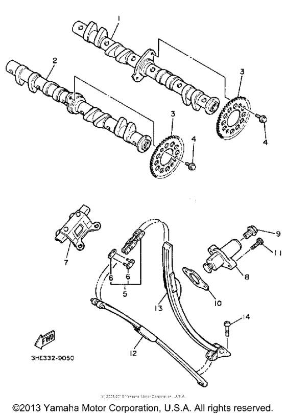 FZR600WC Camshaft-chain