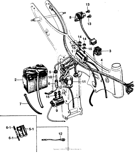 Wire harness + battery