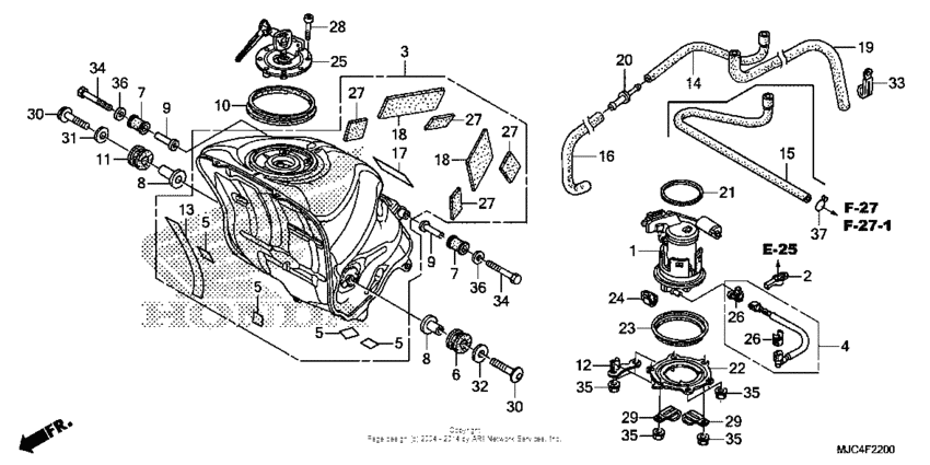 Fuel tank + fuel pump