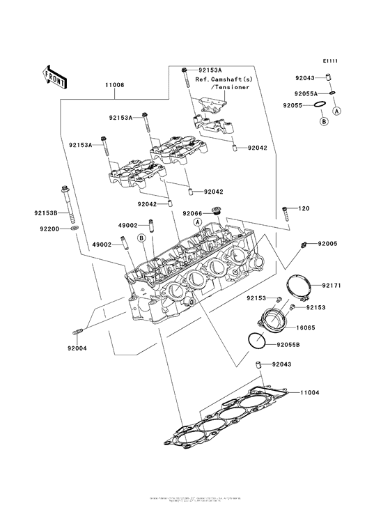 ZX636 Головка цилиндров
