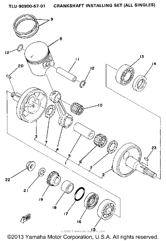 Crank-piston