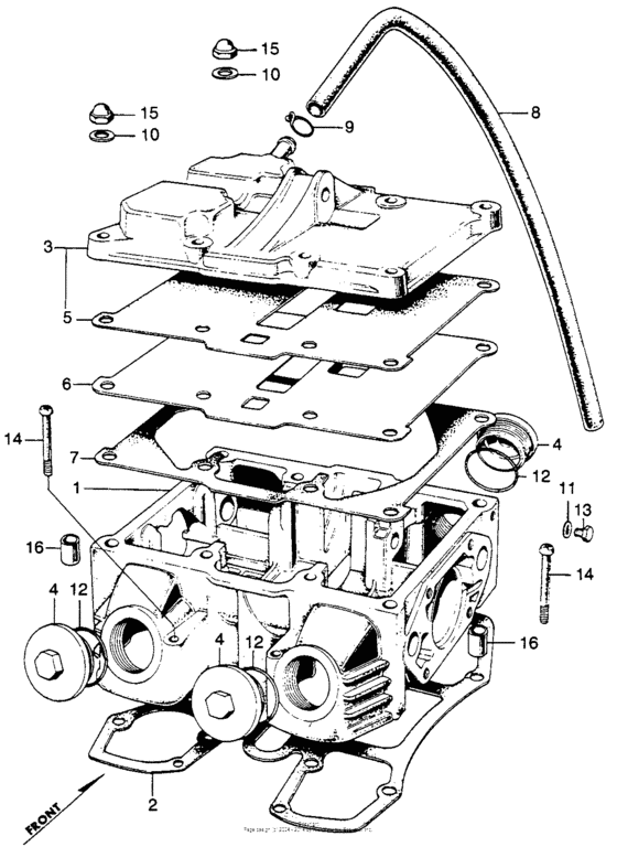 Cylinder head cover + cam case