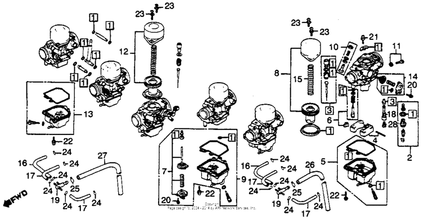 Carburetor comp. parts 80