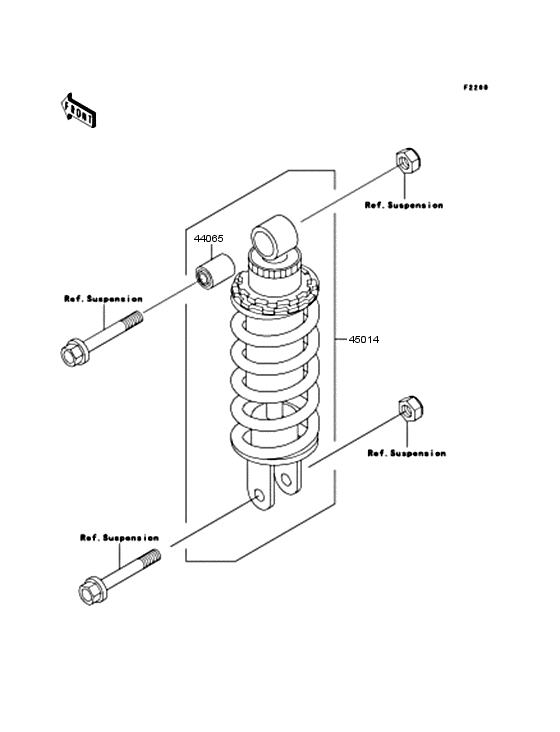 ZX400 Амортизатор