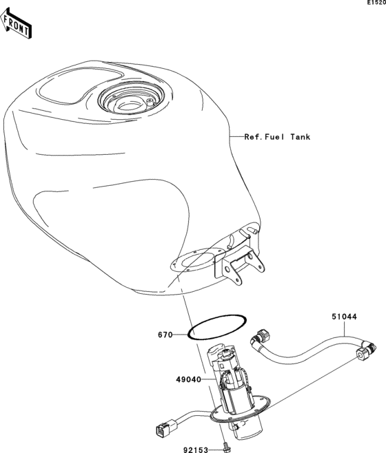 ZX636 Топливный насос