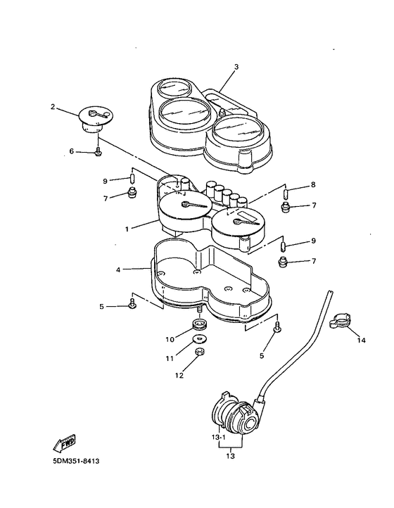 FZS600 Приборы