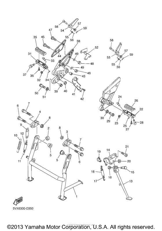 FZ6STC Подножки