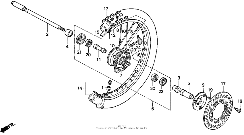 Front wheel 90-91