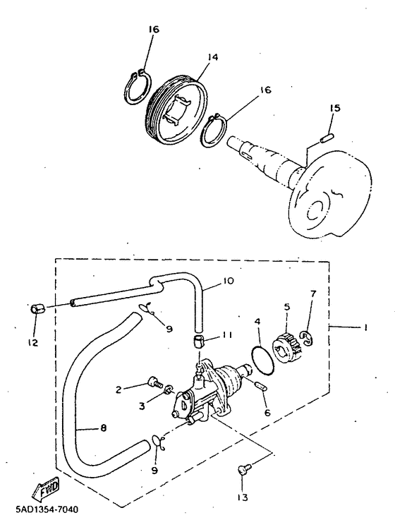 YN50R Масляный насос