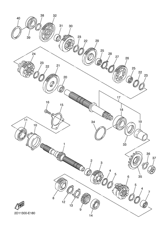 FZ1-S Трансмиссия