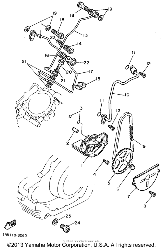 XV1100GC Масляный насос