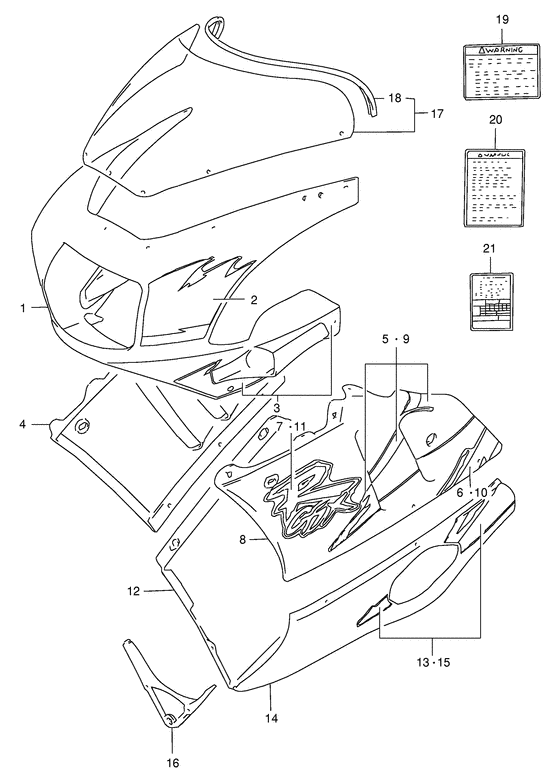 Cowling body