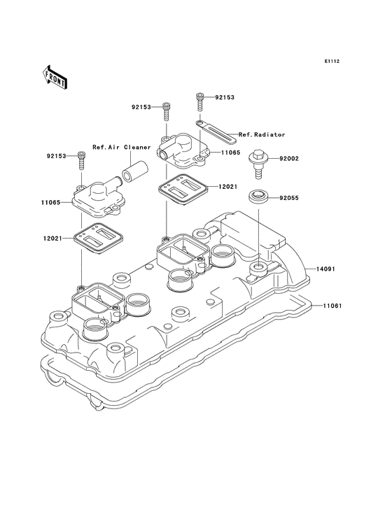 ZX600 Крышка головки цилиндров