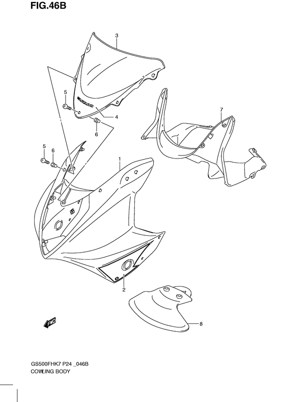 Cowling body