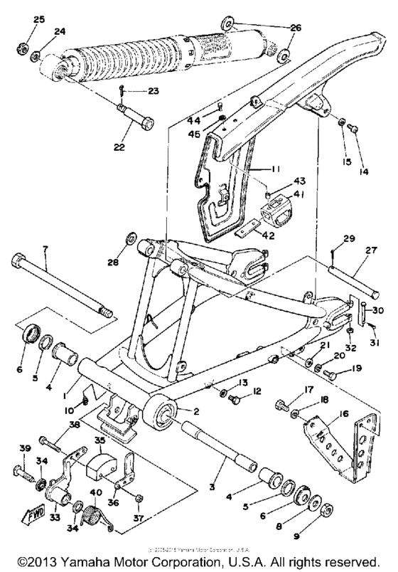 Rear arm - chain case