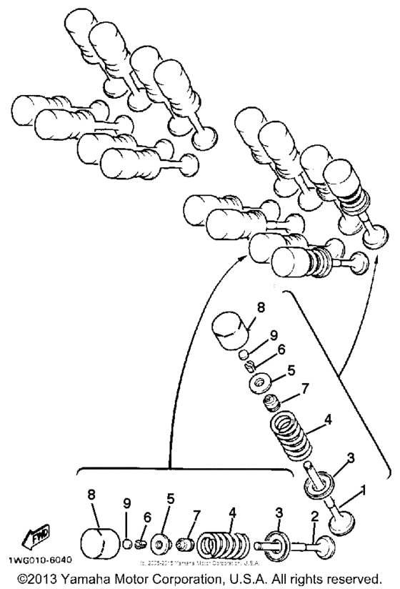 FZR600RD Клапана