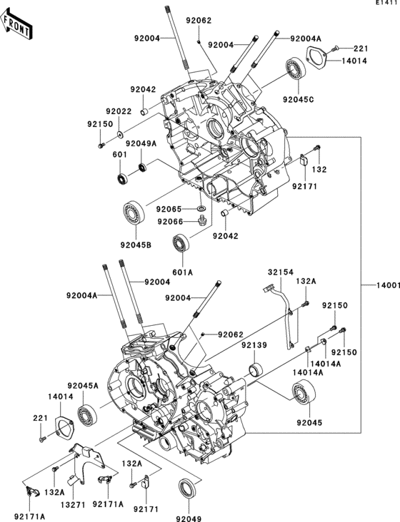  Картер двигателя