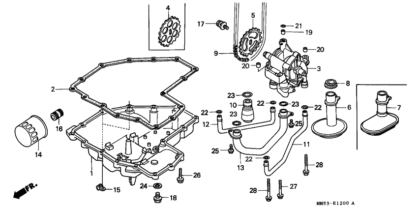 Oil filter/oil pan/ oil pump