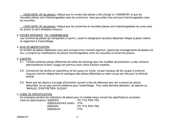 GS500 Catalog preface