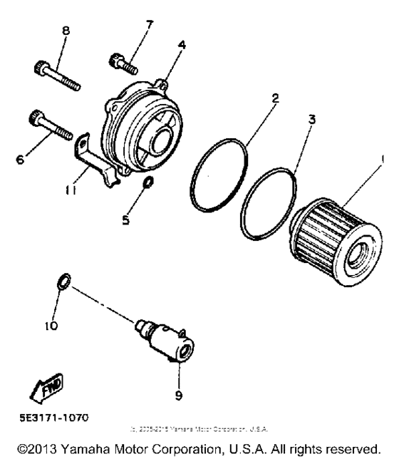 XV700SS Маслянный фильтр