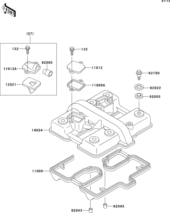 EX500 Крышка головки цилиндров