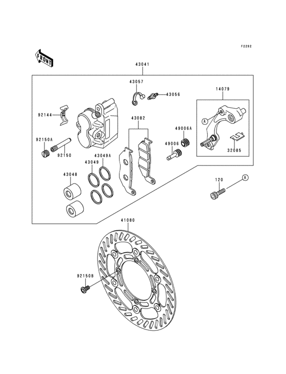 Передний тормоз