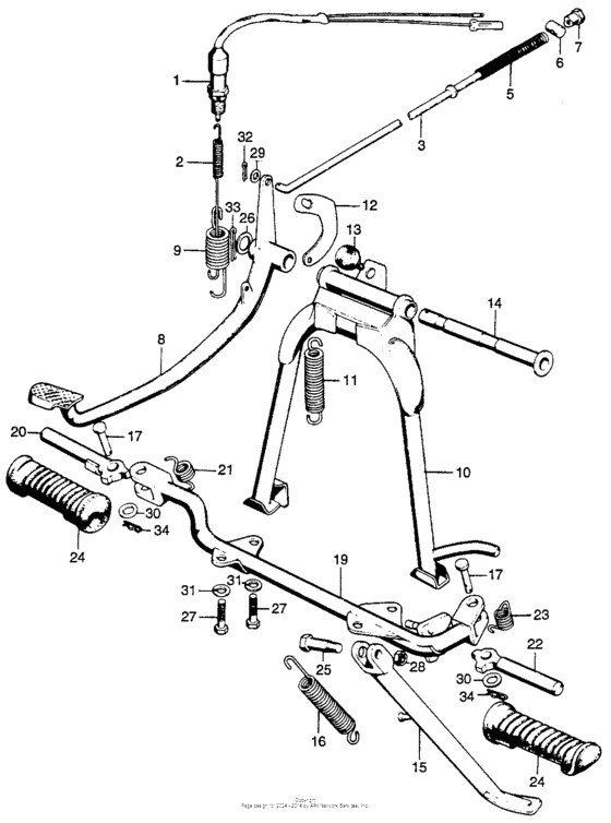 Cl/100/smain stand + step bar k2