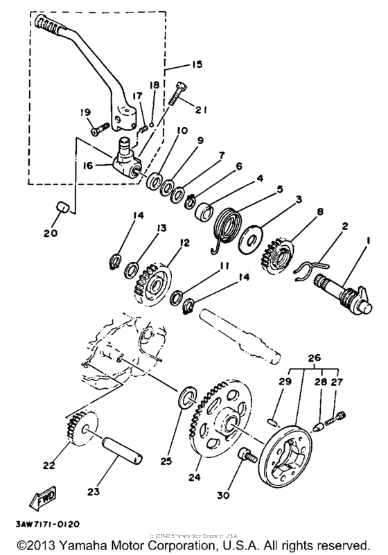 TW200A Стартер