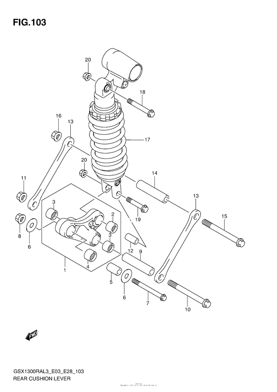 Rear Cushion Lever (Gsx1300Ral3 E33)