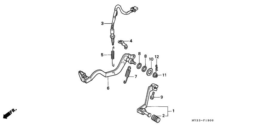 Brake pedal assy