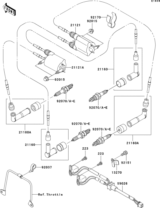 VN1500 Система зажигания