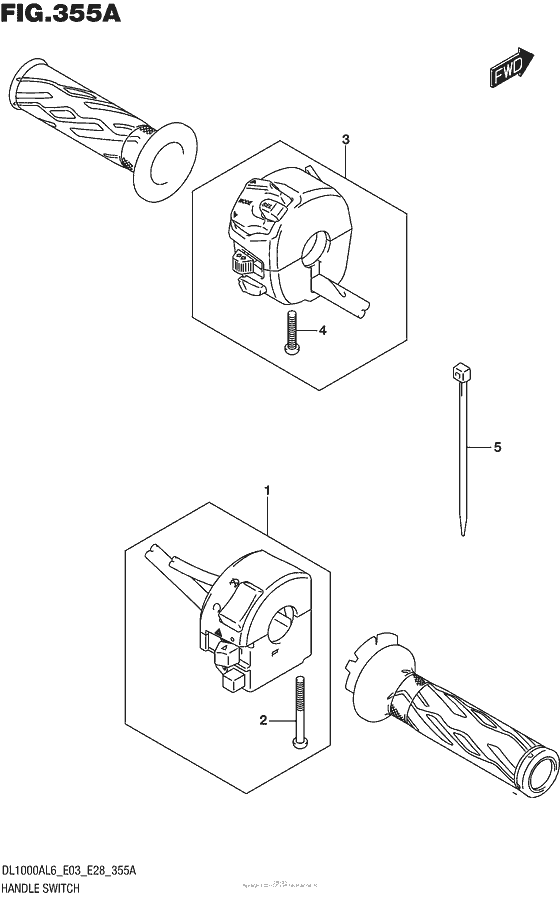 DL1000 (ABS) Рулевые переключатели