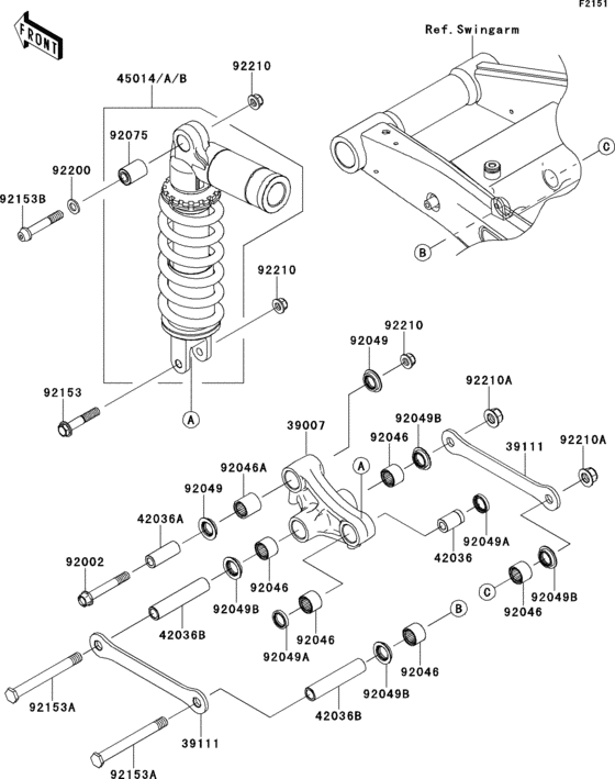 ZR750 Подвеска  /  амортизатор
