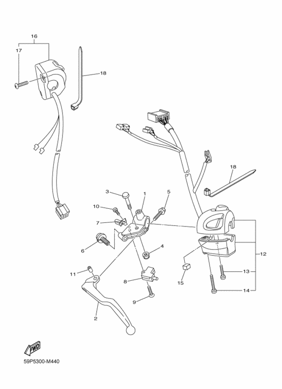 Handle switch & lever