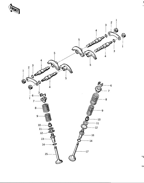 Rocker arms/valves