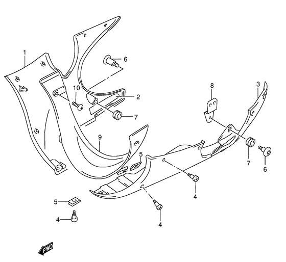 Under cowling