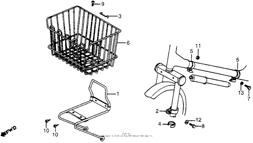 Front carrier + front basket 81