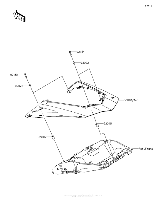 ZX1000 Боковые обтекатели