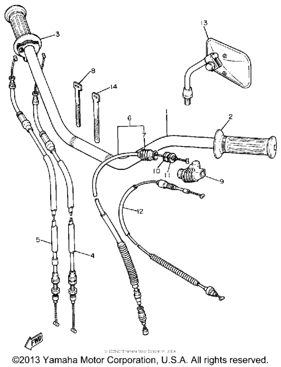 Handlebar-cable