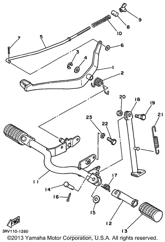 Stand - footrest