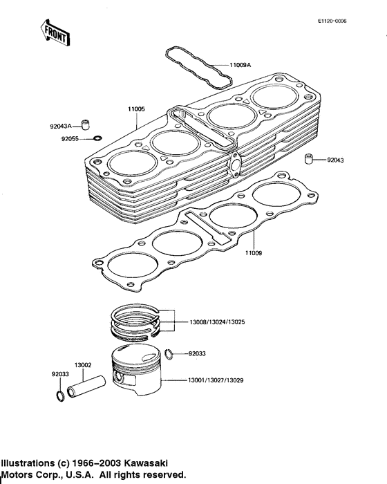 Cylinder/pistons