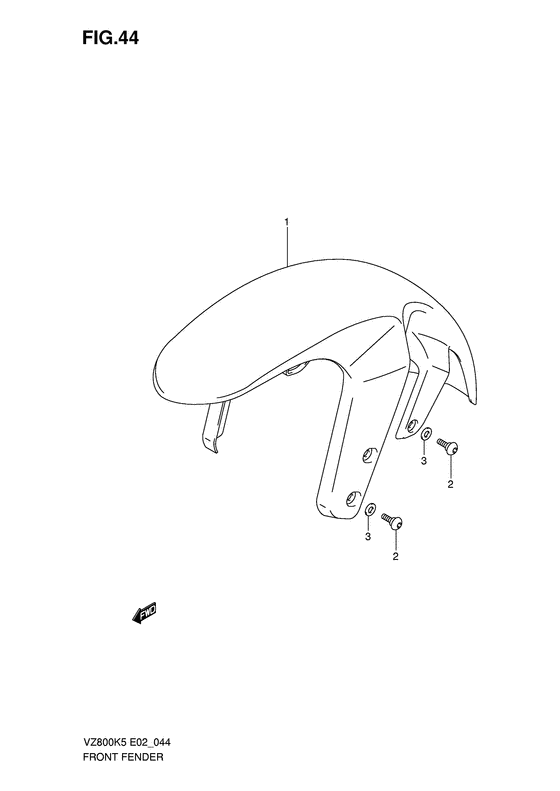 VZ800 Переднее крыло